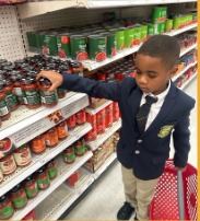 Microschool scholars shopping on a field trip